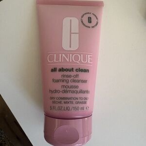 Clinique All About Clean Face Cleanser 5 oz Full Size Rinse-Off Face Wash